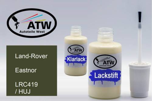 Land-Rover, Eastnor, LRC419 / HUJ: 20ml Lackstift + 20ml Klarlack - Set, von ATW Autoteile West.